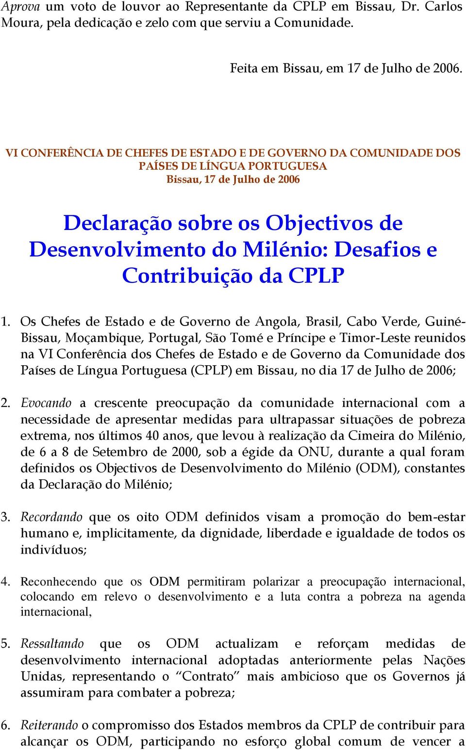 Contribuição da CPLP 1.