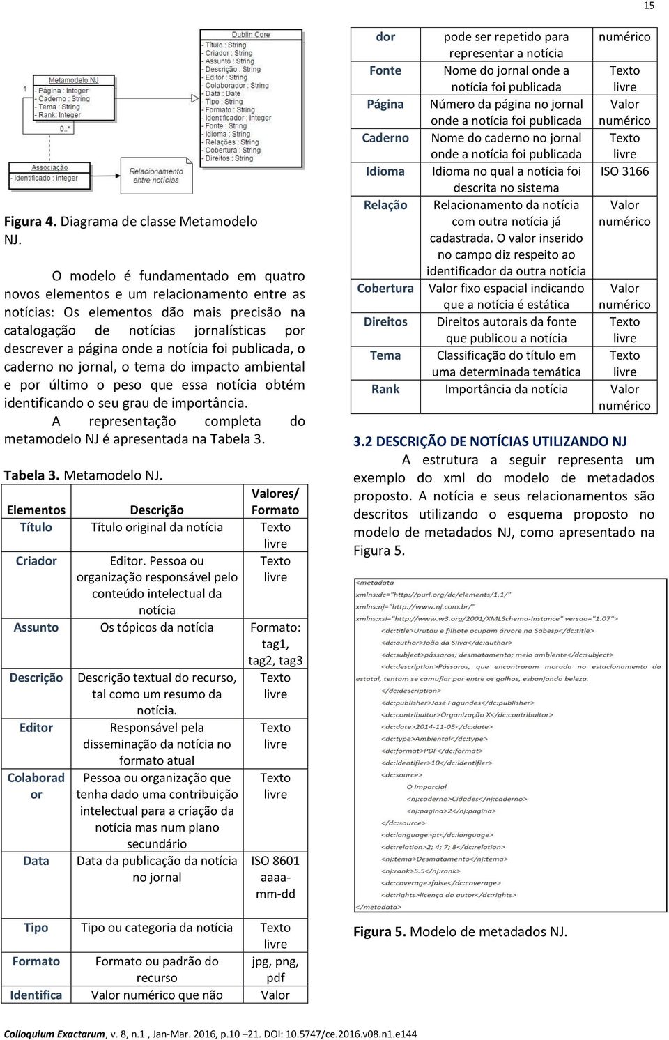 foi publicada, o caderno no jornal, o tema do impacto ambiental e por último o peso que essa notícia obtém identificando o seu grau de importância.