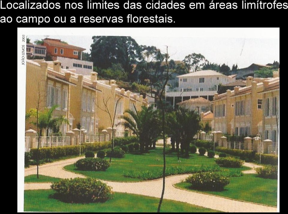 áreas limítrofes ao