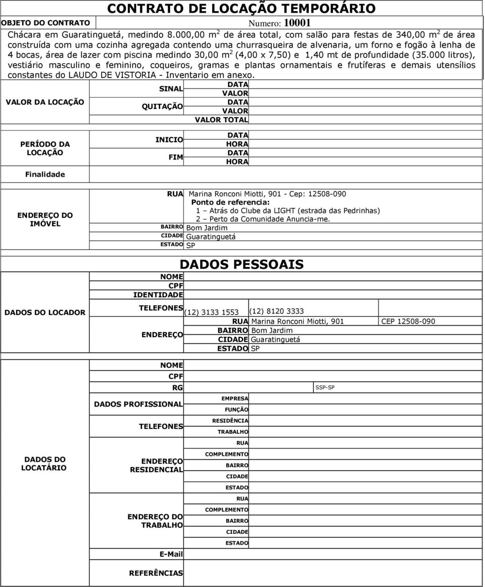 com piscina medindo 30,00 m 2 (4,00 x 7,50) e 1,40 mt de profundidade (35.