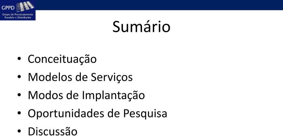 Modos de Implantação