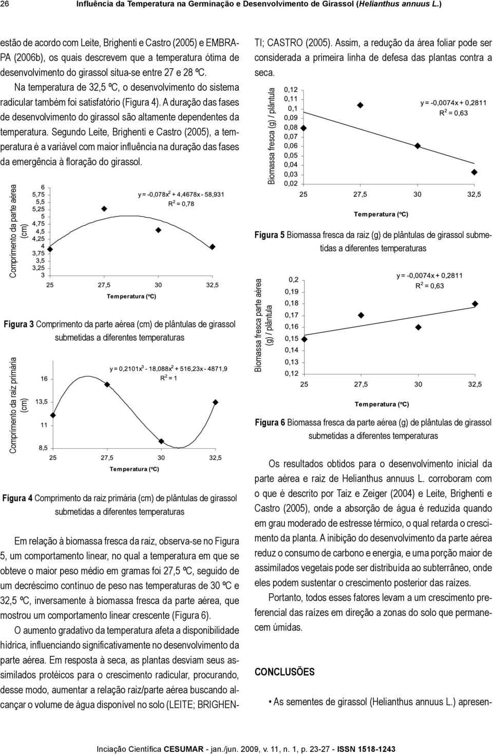 Na temperatura de 32,5 ºC, o desenvolvimento do sistema radicular também foi satisfatório (Figura 4). A duração das fases de desenvolvimento do girassol são altamente dependentes da temperatura.