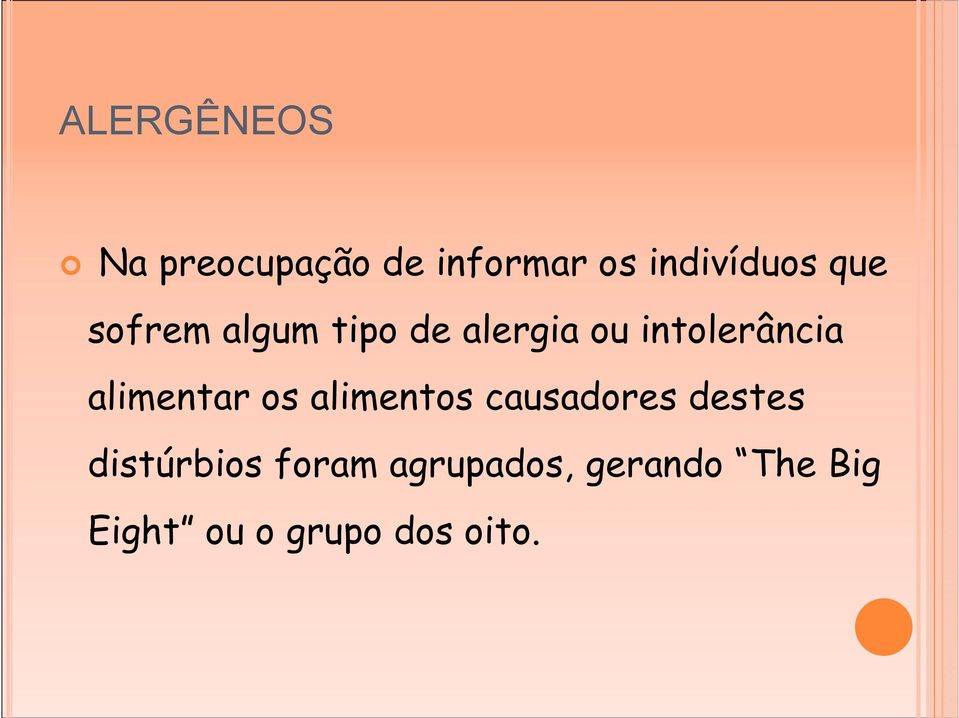 alimentar os alimentos causadores destes distúrbios