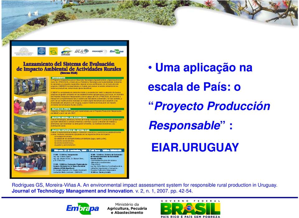 An environmental impact assessment system for responsible rural