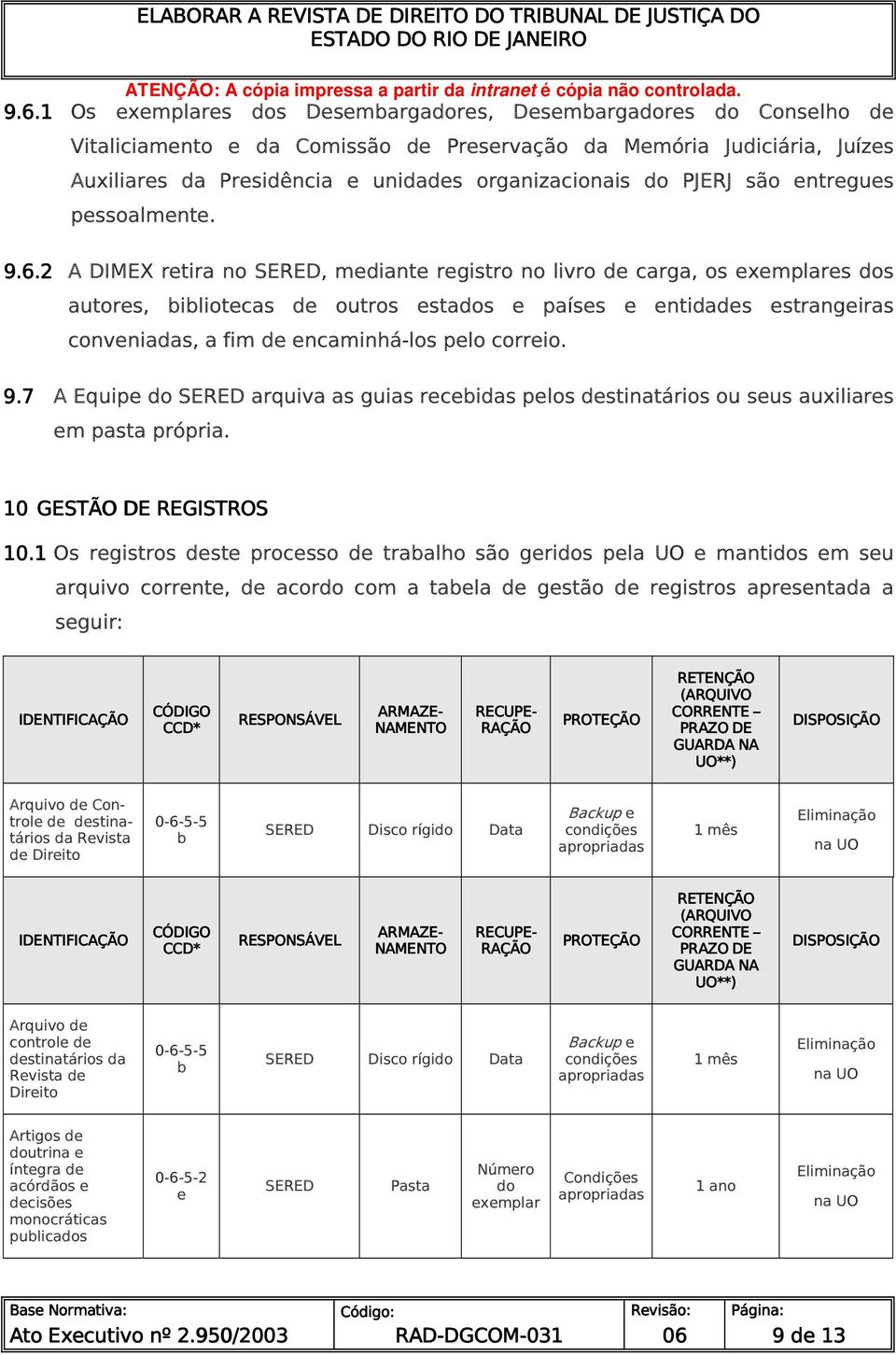 2 A DIMEX retira no SERED, mediante registro no livro de carga, os exemplares dos autores, bibliotecas de outros estados e países e entidades estrangeiras conveniadas, a fim de encaminhá-los pelo