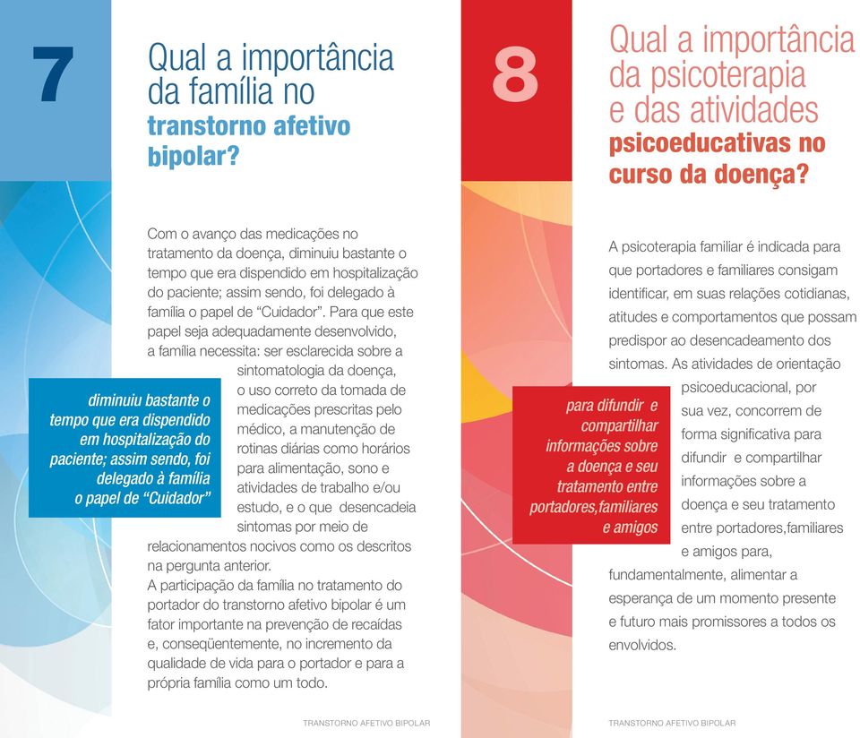 Para que este papel seja adequadamente desenvolvido, a família necessita: ser esclarecida sobre a sintomatologia da doença, o uso correto da tomada de diminuiu bastante o medicações prescritas pelo