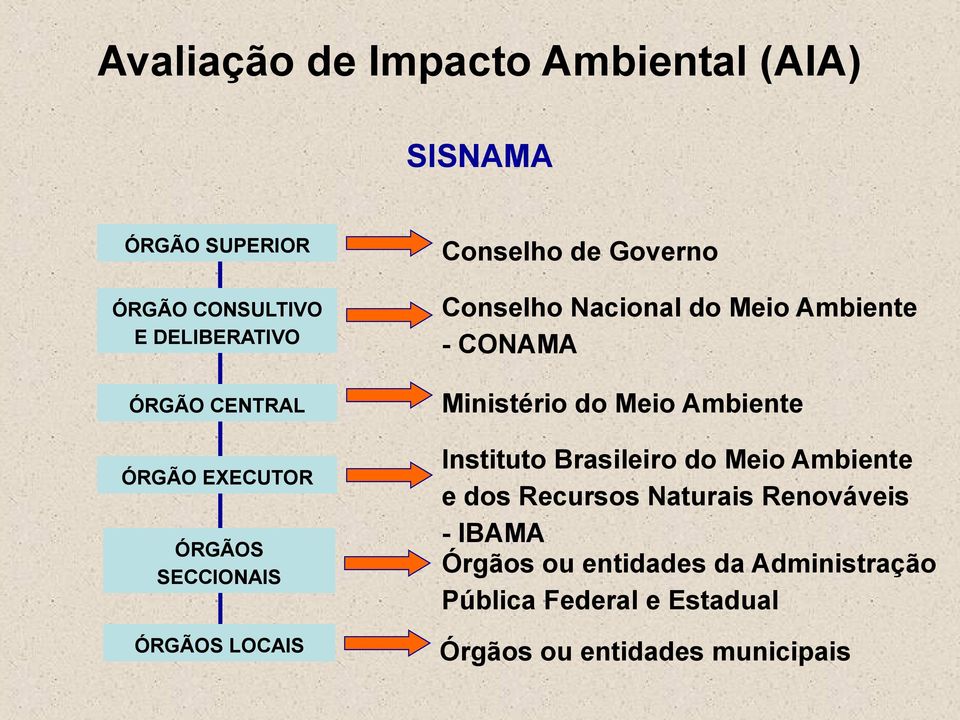 Ministério do Meio Ambiente Instituto Brasileiro do Meio Ambiente e dos Recursos Naturais