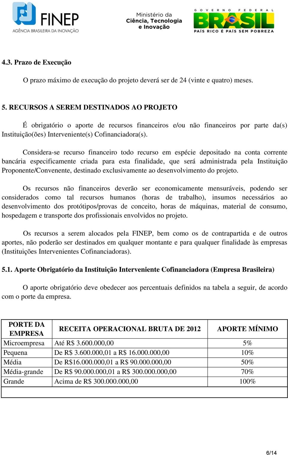 Considera-se recurso financeiro todo recurso em espécie depositado na conta corrente bancária especificamente criada para esta finalidade, que será administrada pela Instituição