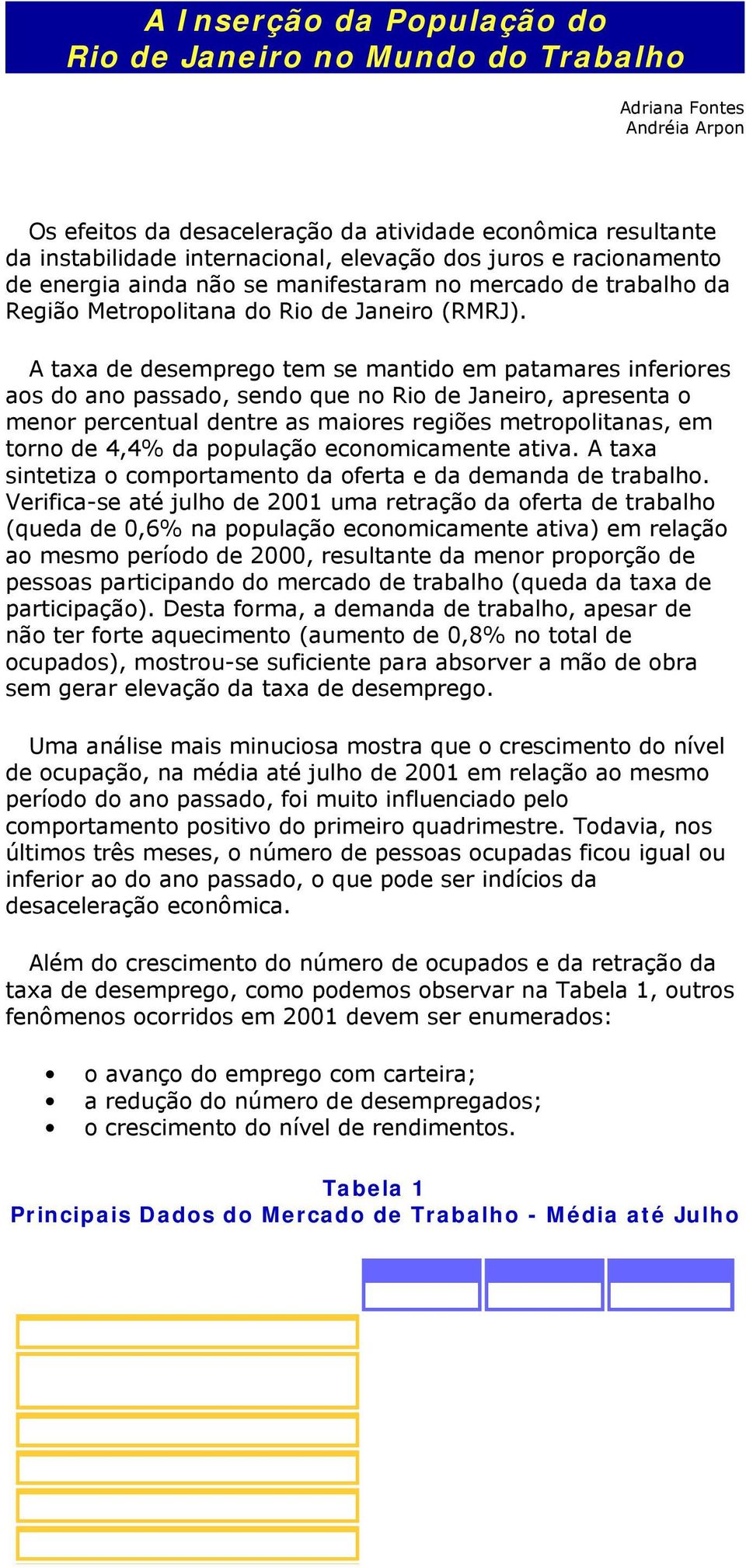 A taxa de desemprego tem se mantido em patamares inferiores aos do ano passado, sendo que no Rio de Janeiro, apresenta o menor percentual dentre as maiores regiões metropolitanas, em torno de 4,4% da