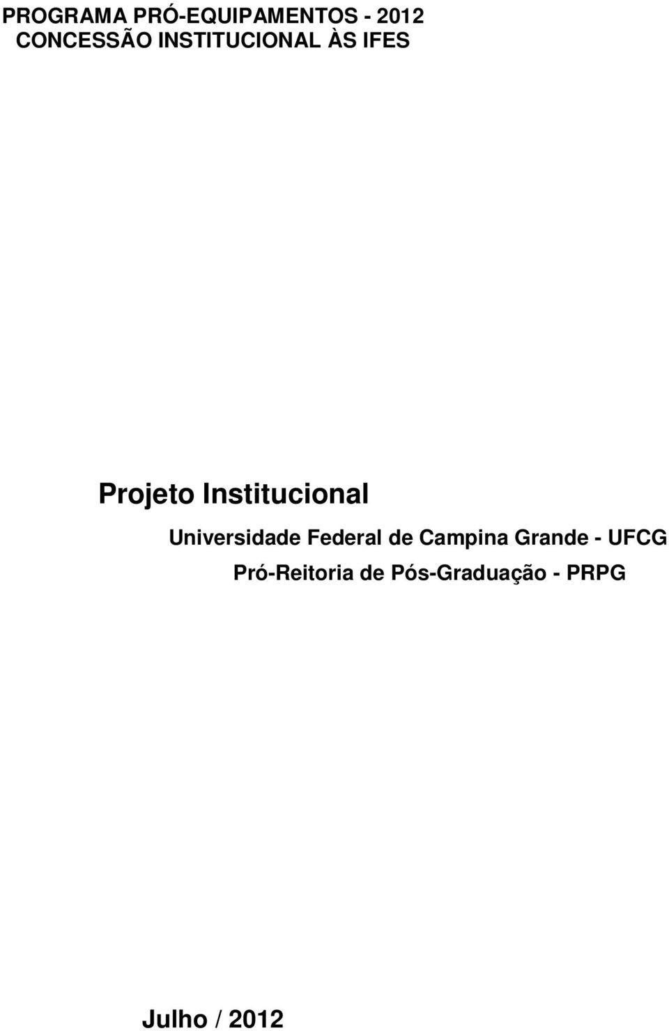 Universidade Federal de Campina Grande - UFCG