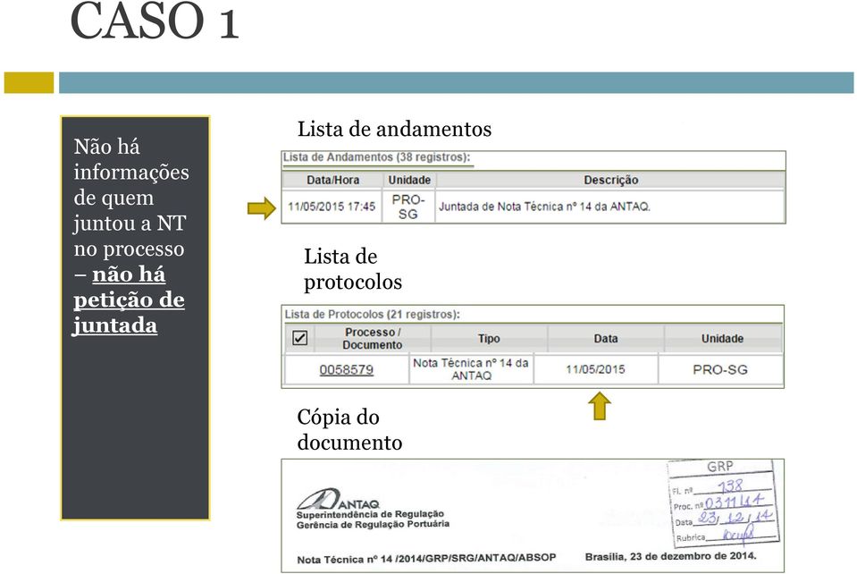 petição de juntada Lista de