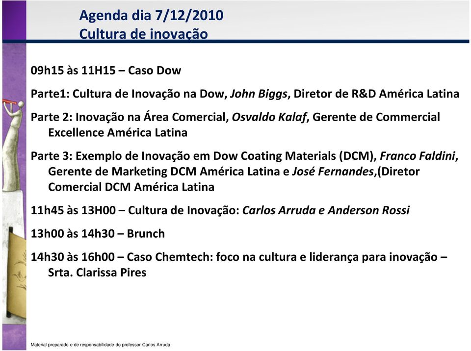 CoatingMaterials(DCM), Franco Faldini, Gerente de Marketing DCM América Latina e José Fernandes,(Diretor Comercial DCM América Latina 11h45 às