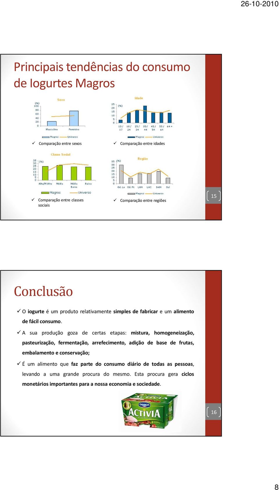 A sua produção goza de certas etapas: mistura, homogeneização, pasteurização, fermentação, arrefecimento, adição de base de frutas, embalamento e