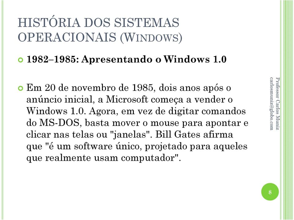 vender o Windows 1.0.