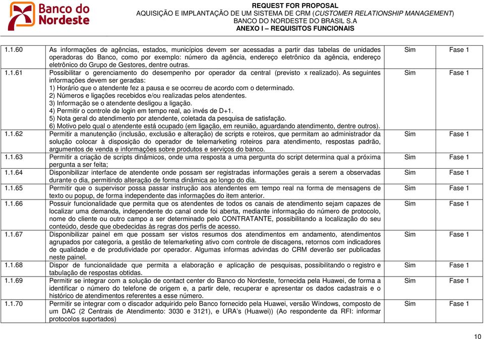 As seguintes informações devem ser geradas: 1) Horário que o atendente fez a pausa e se ocorreu de acordo com o determinado. 2) Números e ligações recebidos e/ou realizadas pelos atendentes.