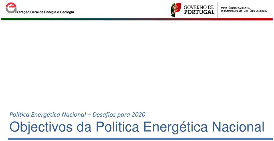 2020 Objectivos da