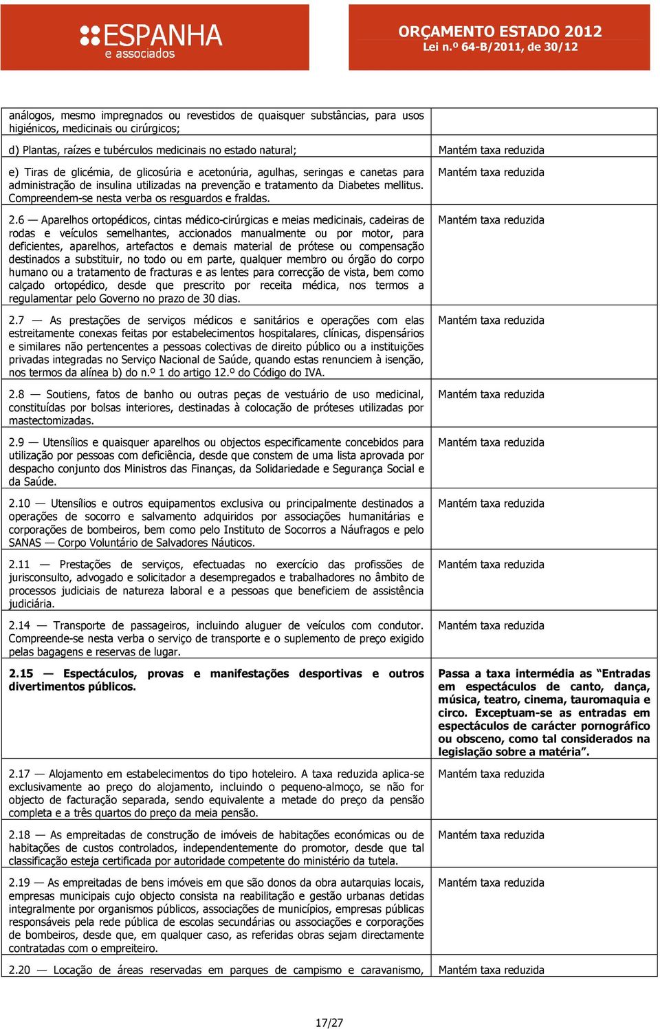 6 Aparelhos ortopédicos, cintas médico-cirúrgicas e meias medicinais, cadeiras de rodas e veículos semelhantes, accionados manualmente ou por motor, para deficientes, aparelhos, artefactos e demais