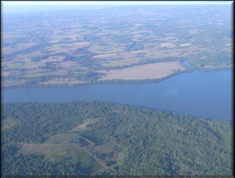 AHE Garabi Vista aérea da cidade de Porto Xavier Área agrícola a