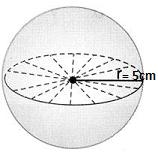 EXEMPLO 01: Qual é o volume de uma esfera cujo raio mede 5 cm?