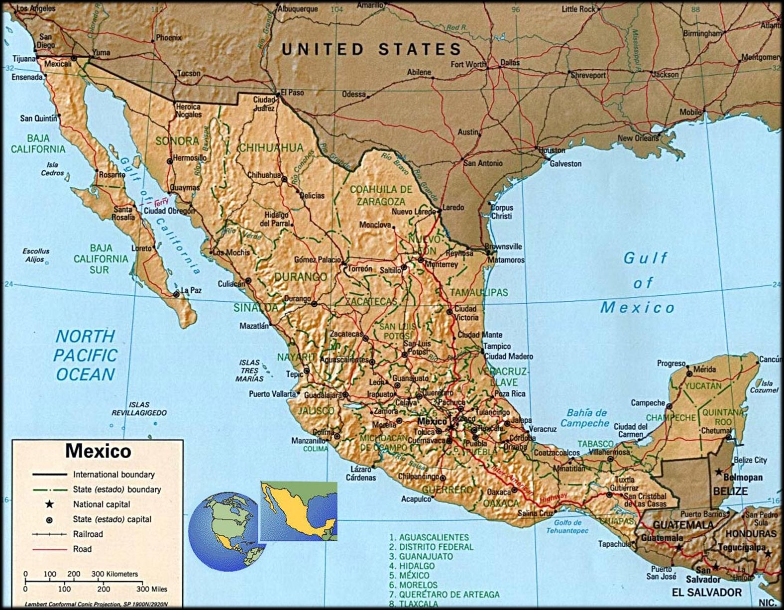 Mapa: U.S.