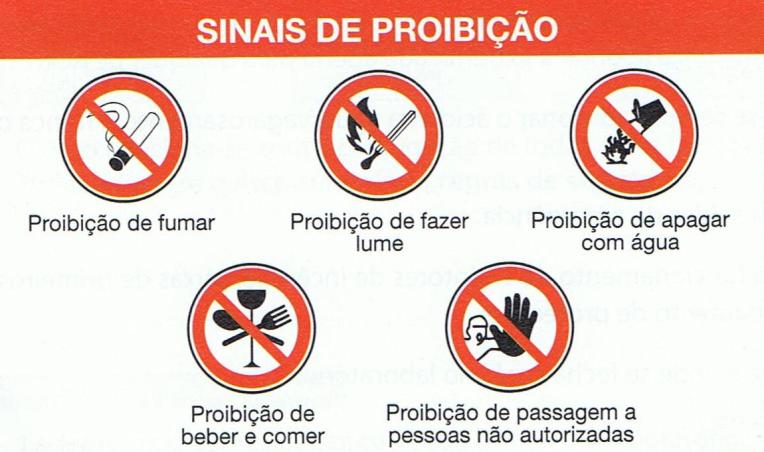 SINAIS DE SEGURANÇA