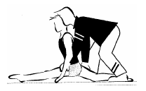 Flexão do tronco à retaguarda - Manter a cabeça no prolongamento do tronco; - Manter os MS em elevação superior; - Manter MI unidos; - Realizar uma boa contração abdominal para regressar à posição