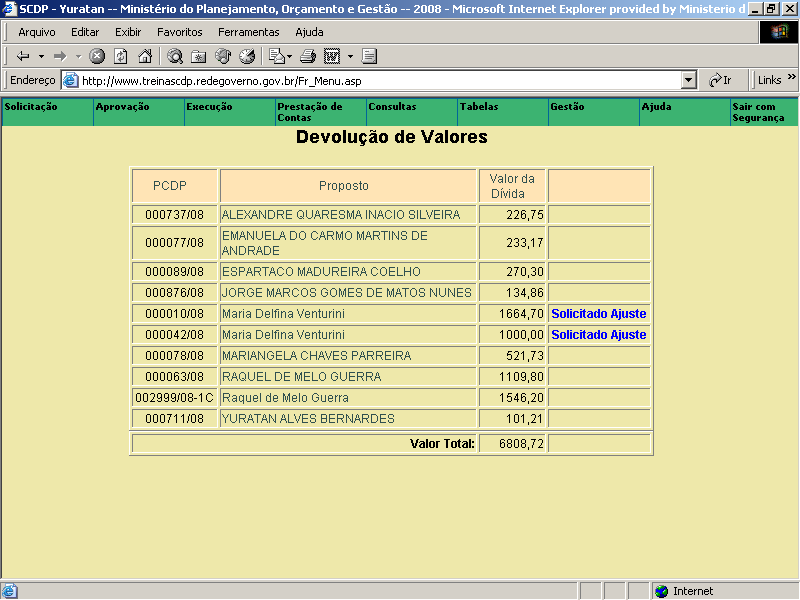 do pagamento, digitaliza o documento e anexa ao processo e dá baixa na dívida gerada.