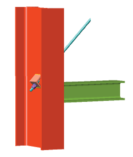 4 pilar e outra a um banzo (em transição de pilares) Ligação soldada em cumeeira de peças de igual perfil Pormenor de tirante articulada a outra Placa de amarração pilar e duas aos banzos (em