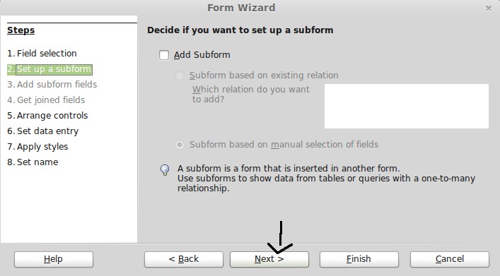 No Libre-Office Base, um Formulário (Form) é uma tela para manipulação de registros de uma tabela.