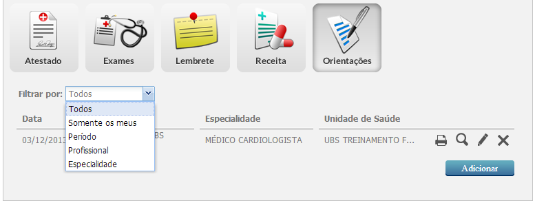 Clique no botão Editar para apresentar os dados da receita em modo de edição. Após as alterações clique no botão Salvar. 4.