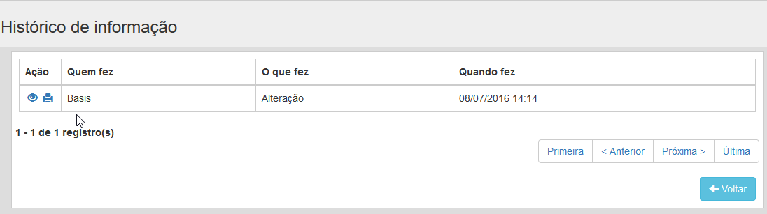 4.1 Limpar Ação que limpa os filtros de pesquisa informado para o usuário 4.2 Exportar Ação que exportar o resultado da consulta para os formatos em.pdf ou.excel.