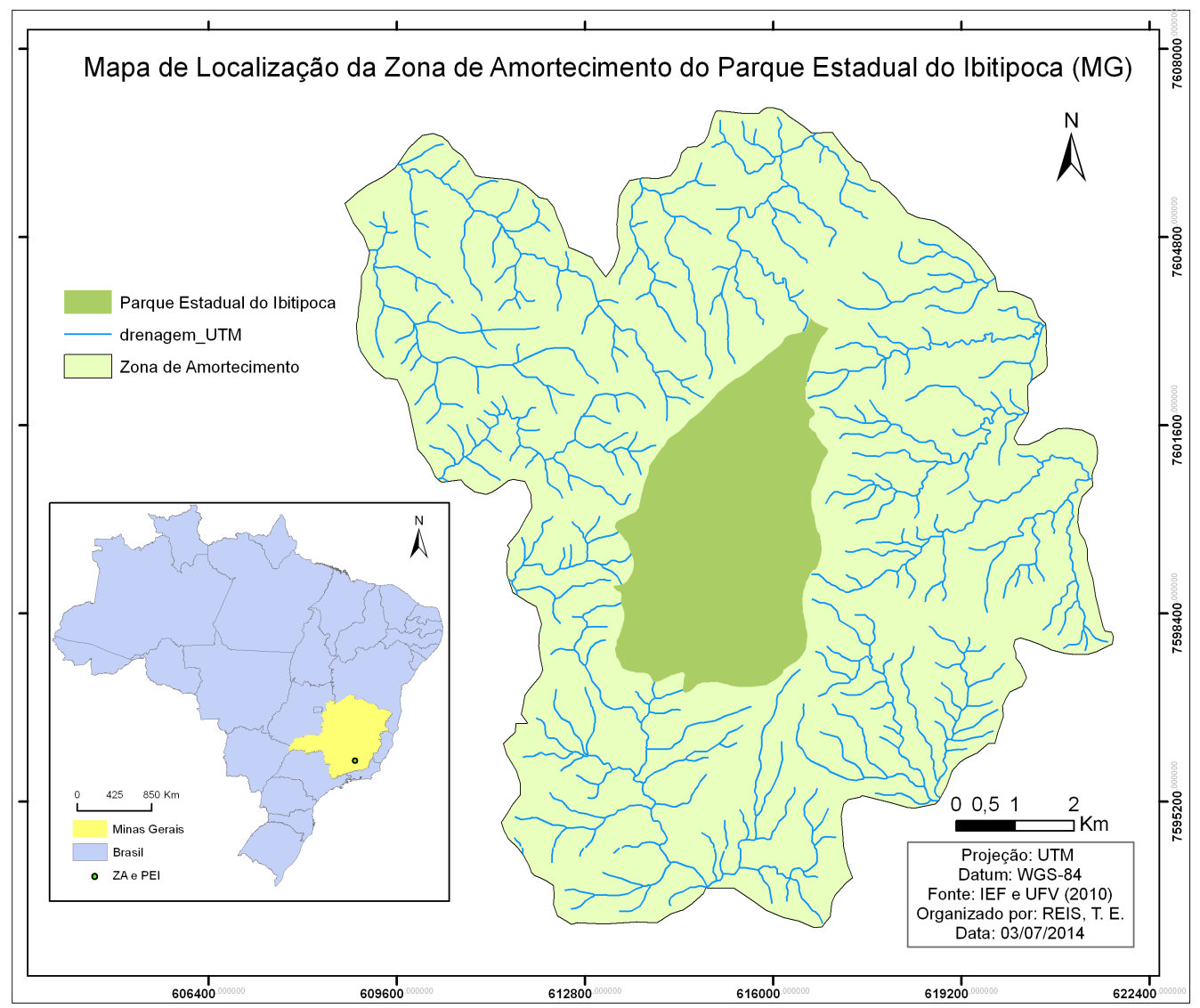 Área de Estudo O Parque Estadual do Ibitipoca (PEI) foi criado em 1973 e pertence aos municípios de Lima Duarte e Santa Rita de Ibitipoca, no
