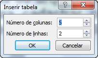 INSERIR Permite inserir uma tabela dinamicamente, ou seja, enquanto o usuário vai passando o cursor ele mostra em tempo real a tabela na página.