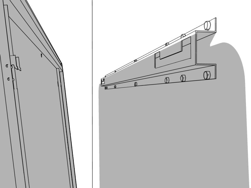 4/ 5 A fim de facilitar a conexão do cabo mini USB, solte-o e deixe-o voltado para a parte frontal da lousa, como mostram as figuras a seguir: Ilustração Ilustração 2 Encaixe a lousa no suporte da