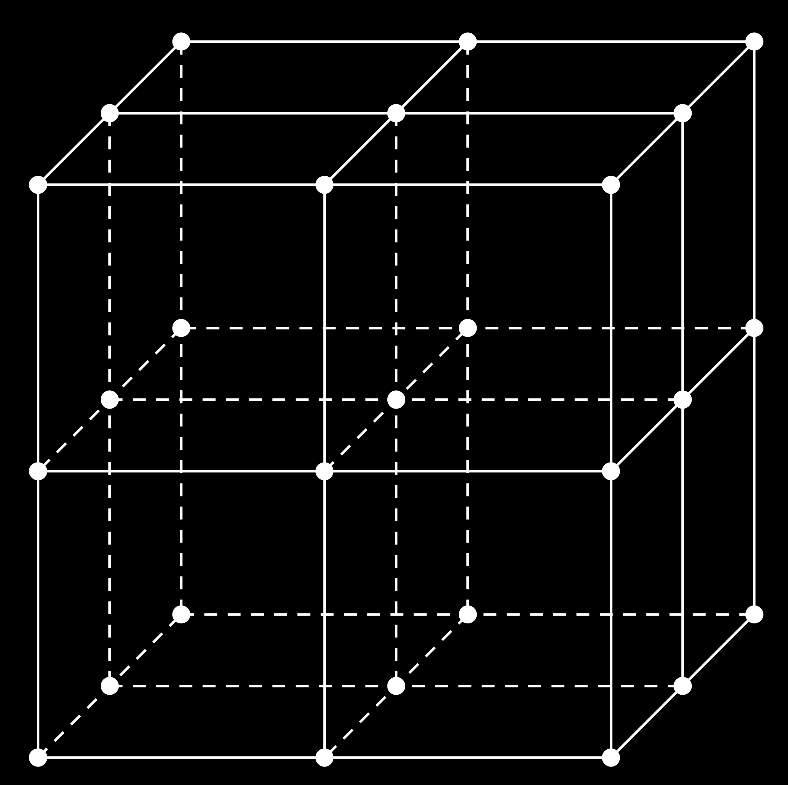 12 CAPÍTULO 2. NOÇÕES SOBRE GRAFOS exemplo, dividamos este cubo em oito cubos menores seccionando cada aresta ao meio, conforme ilustrado abaixo.