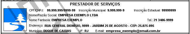 Página 46 de 118 Cabeçalho da Nota Fiscal de Serviços Eletrônica NFS-e Número da Nota: é seqüencial para cada estabelecimento do prestador de serviços; Data e Hora de Emissão: O sistema registra a