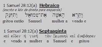 A Septuaginta Esta é, talvez, a mais importante das versões, por sua data antiga e influência sobre outras traduções. A Versão Septuaginta é uma tradução do Antigo Testamento hebraico para o grego.