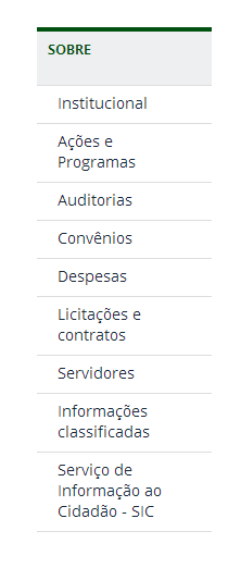 Conceito C Menus