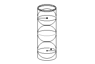 17. (Pucsp 006) De um cristal de rocha, com o formato de uma esfera, foi lapidada uma joia na forma de um octaedro regular, como mostra a figura seguinte.