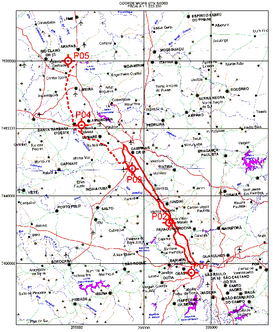 14/27 Abrangência: 4 de latitude e 6 de longitude.