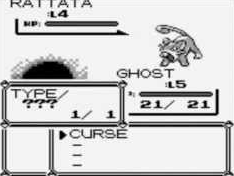 O Pokémon Ghost estava no nível 1. Ele tinha o sprite dos fantasmas que são encontrados na Torre de Lavender antes de obter o Sliph Scope. Ele tinha apenas um ataque Curse (Maldição).