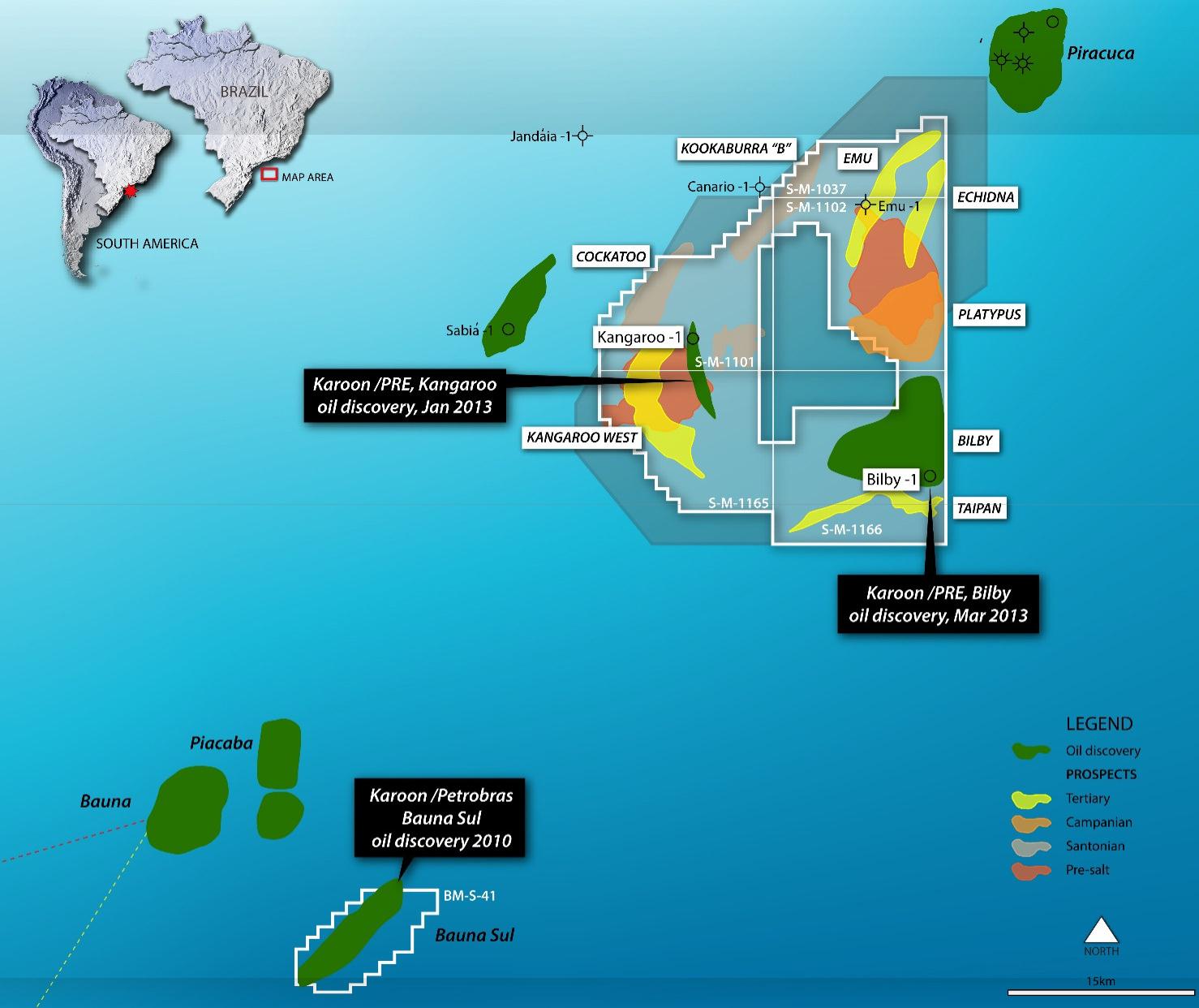 Fase de avaliação Bacia de Santos Appraisal Phase Santos Basin LEGENDA