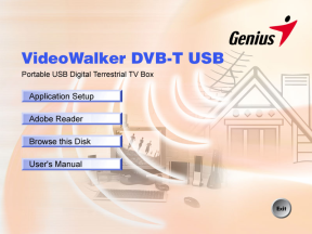 3. Instalação do Software A instalação completa inclui a instalação do Controlador e do Programa de aplicação. Efectue a sua instalação a partir do CD do controlador da caixa VideoWalker DVB-T USB TV.