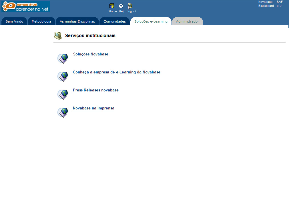 MANUAL TÉCNICO DO FORMANDO Soluções elearning Inclui as seguintes informações: Apresenta um conjunto de recursos que podem ser disponibilizados aos formandos sobre: