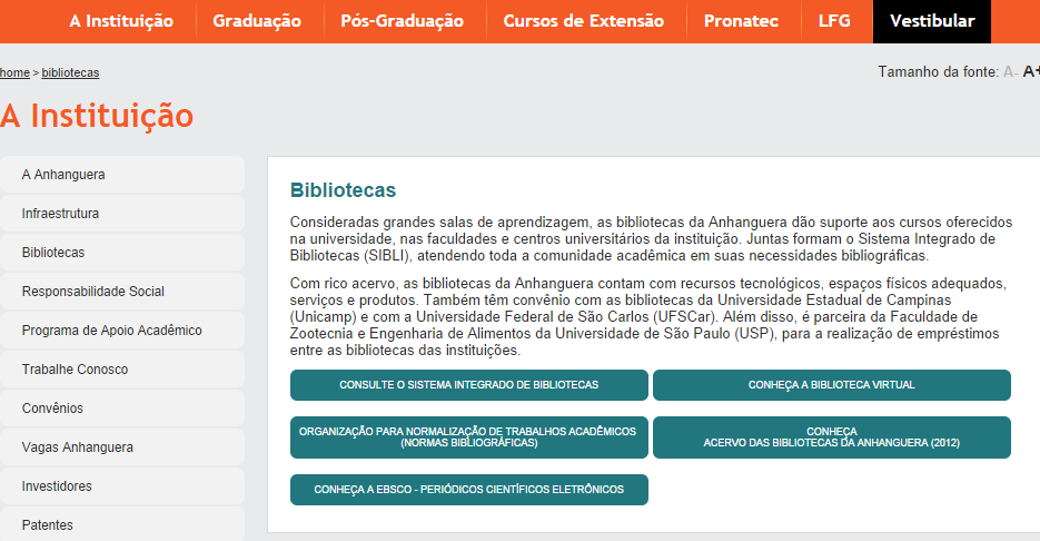 Estrutura e apresentação de trabalhos acadêmicos.