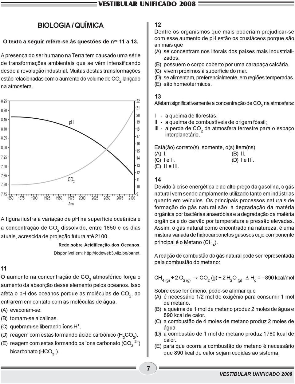 Muitas destas transformações estão relacionadas com o aumento do volume de CO 2 lançado na atmosfera.