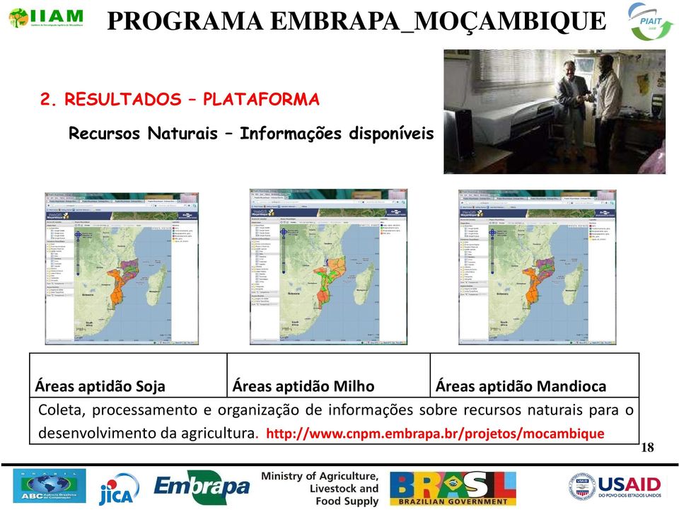 processamento e organização de informações sobre recursos naturais para