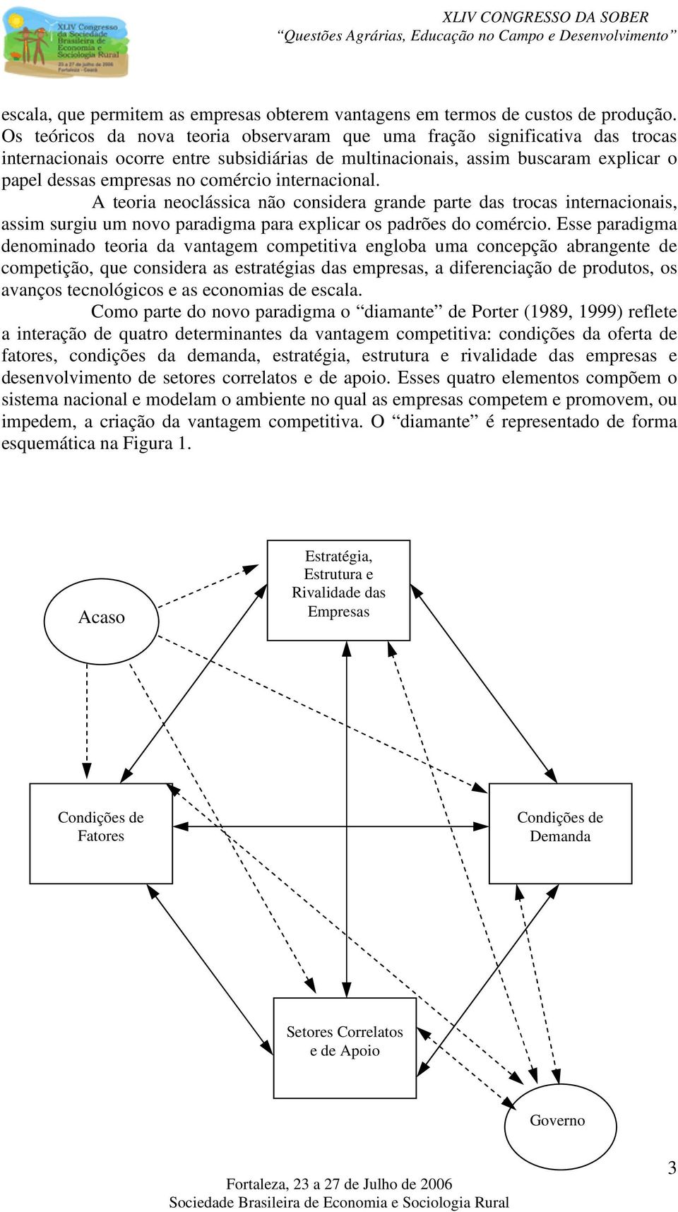 internacional. A teoria neoclássica não considera grande parte das trocas internacionais, assim surgiu um novo paradigma para explicar os padrões do comércio.