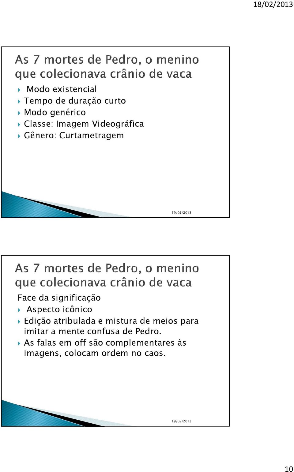 Edição atribulada e mistura de meios para imitar a mente confusa de