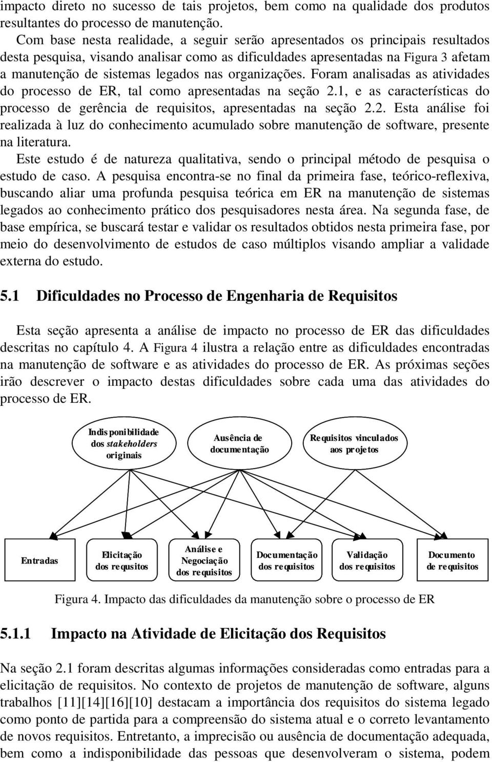 nas organizações. Foram analisadas as atividades do processo de ER, tal como apresentadas na seção 2.